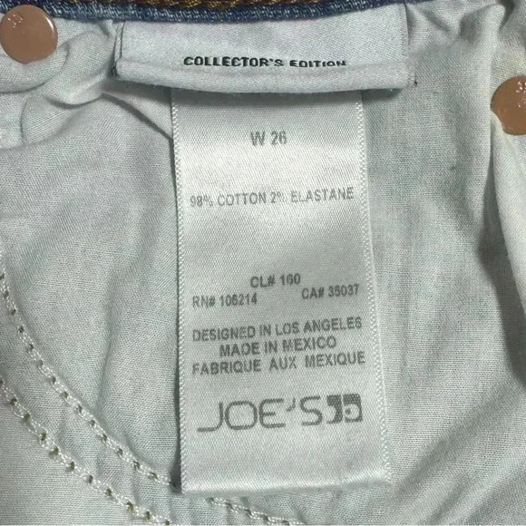 Joes Jeans Womens Hi Low Raw Hem Denim Mini Skirt Size 26 Collectors Edition - Picture 10 of 12